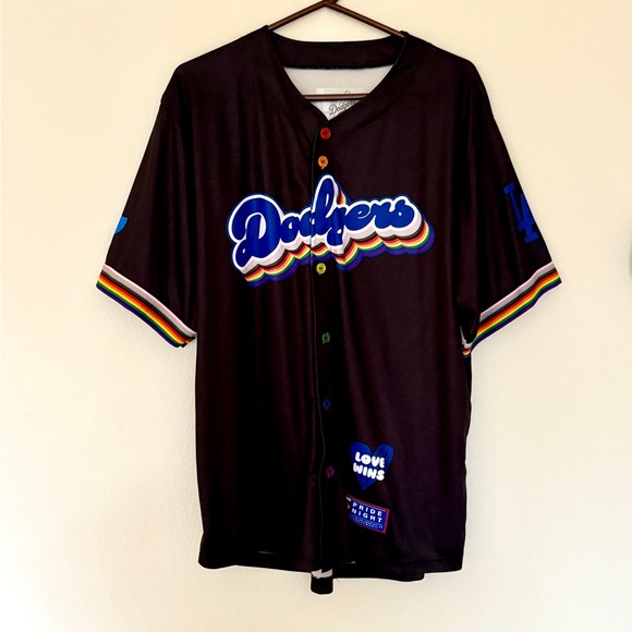 LA Dodgers Pride Night Jersey XL - Picture 1 of 6